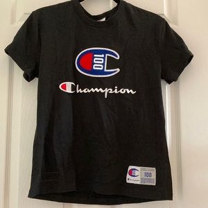 Champion Black Tee | Size S Women’s